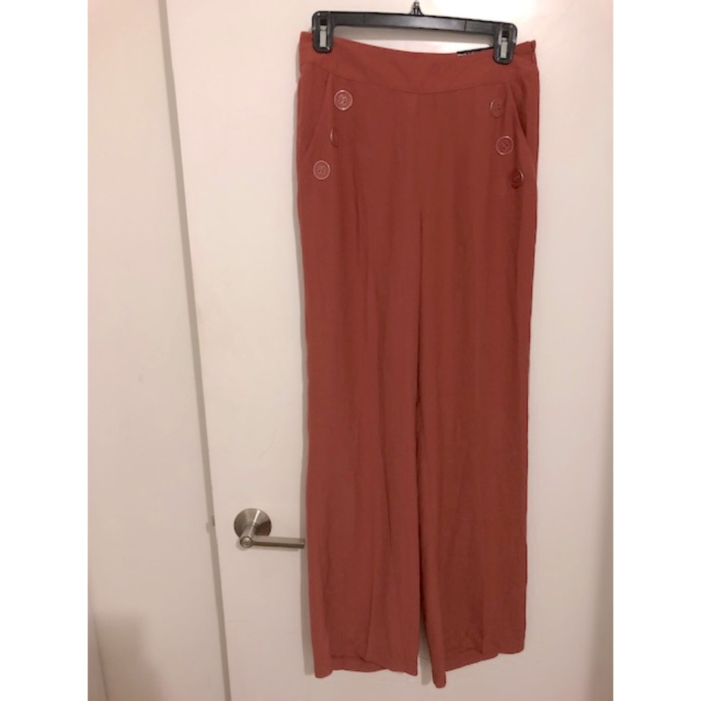 Wide Leg High Waist Trousers